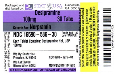 Desipramine 100mg Label Image (Desipramine 100mg Lab)